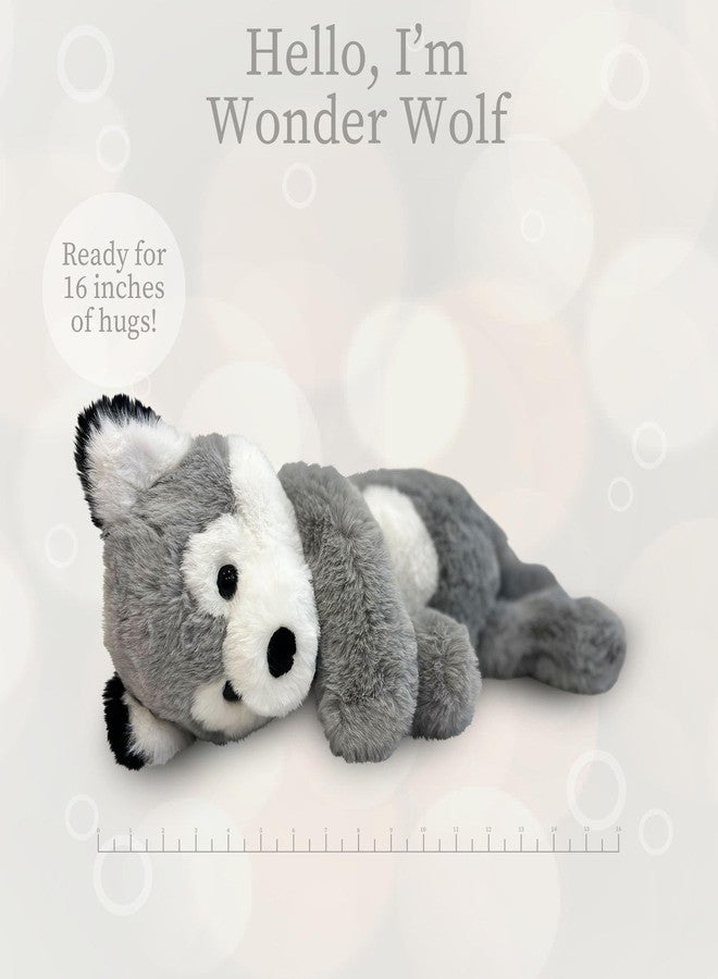 World's Softest Plush Stuffed Animal for Baby, Toddler, Kids, Adults - Adorable Toy Made from Kid-Friendly, Quality Materials - Lushee Wonder Wolf, 16" - Image 4